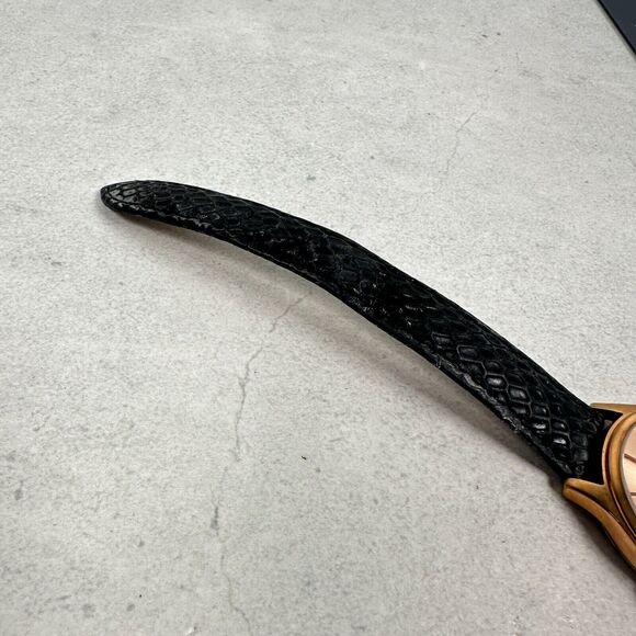 Johan Eric Watch Womens 35mm Gold Tone Black Band Diamond Quartz New Battery - Picture 12 of 12